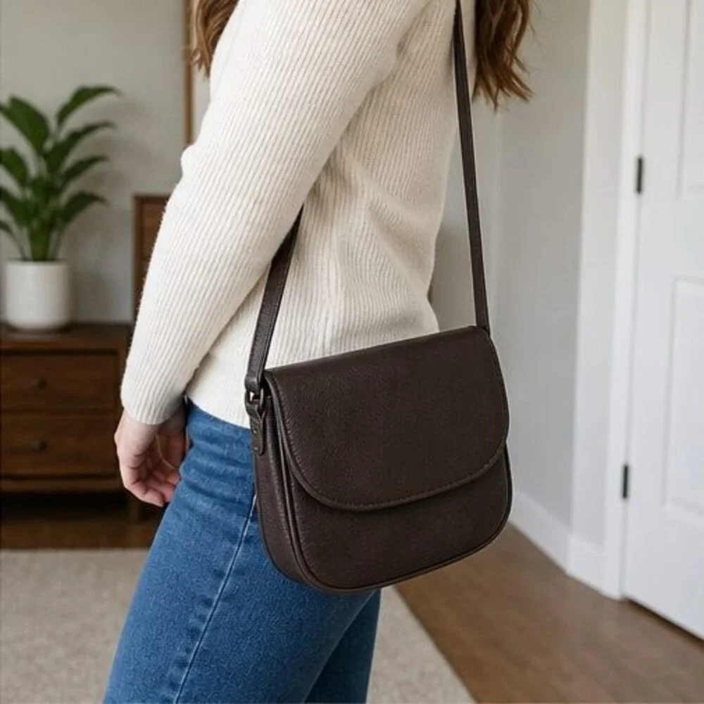Mauve Zip Crossbody Bag